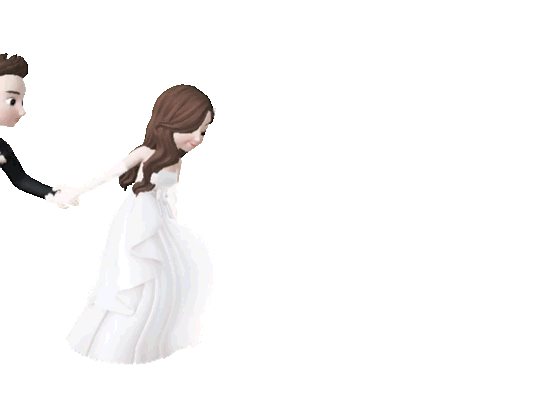 Couple chibi illustration